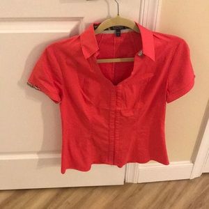 Coral business attire- blouse/shirt